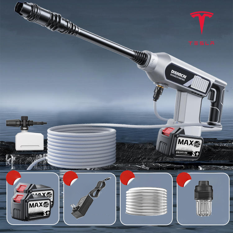 Moč 1200W, domet do 20 metrov, 2 bateriji